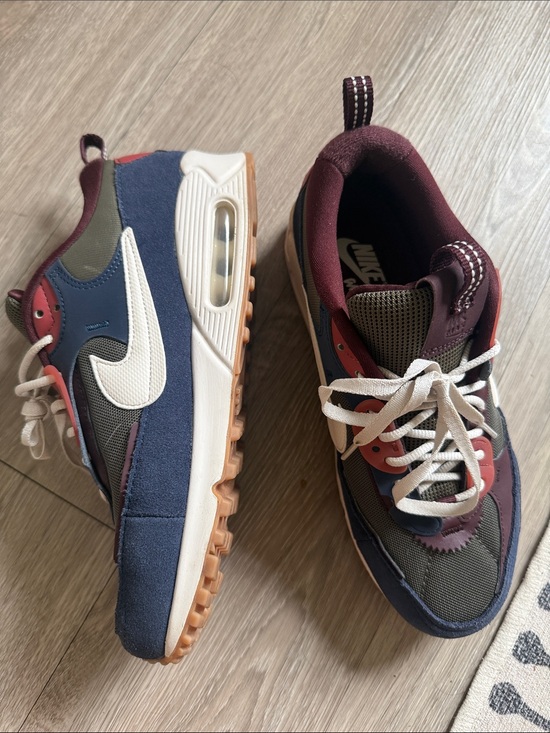 Nike Shoes - Nike Air Max Sneakers in Maroon Navy and Cream